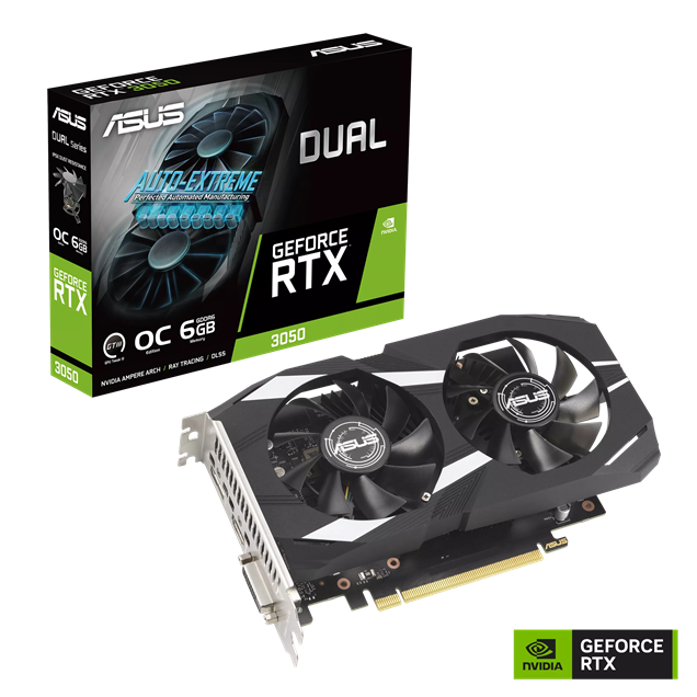 ASUS GeForce RTX 3050 OC 6GB GDDR6 Graphics Card